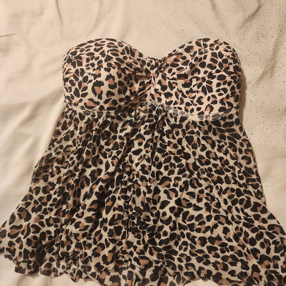 Kona Sol Beige Strapless Top